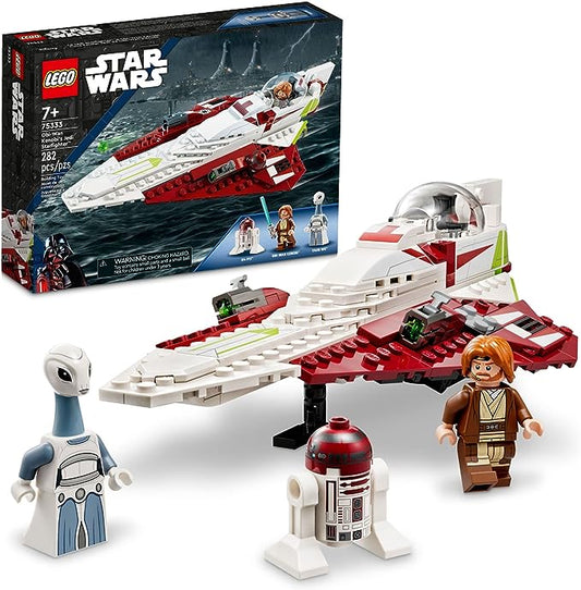 LEGO Star Wars OBI-Wan Kenobi's Jedi Starfighter 75333 Building Toy Set - Features Minifigures, Lightsaber, Clone Starship from Attack of The Clones, Great Gift for Kids, Boys, and Girls Ages 7+ Regular priceRs.1,899.00 Sale priceRs.1,299.00